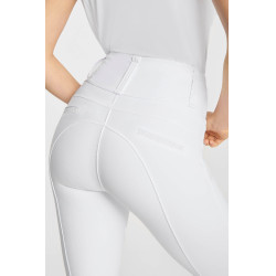 Leggings da equitazione B Vertigo Diana da donna con fondi integrali compressivi Bianco brillante