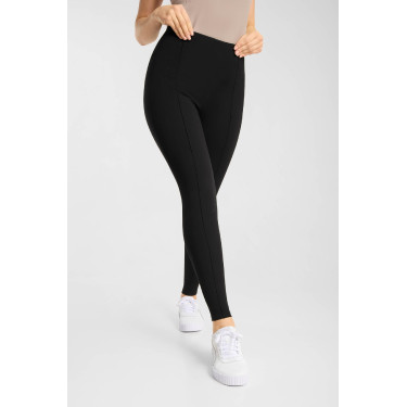 Leggings da equitazione full grip Horze Katharina effetto snellente donna Nero