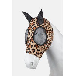 Maschera antimosche Horze Elastic con zip Leopardo Motivi
