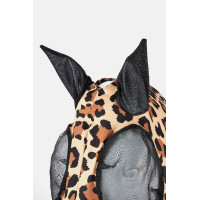 Maschera antimosche Horze Elastic con zip Leopardo Motivi