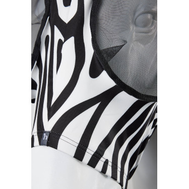 Maschera antimosche Horze Elastic con zip Zebra Motivi