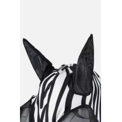 Maschera antimosche Horze Elastic con zip Zebra Motivi