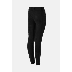 Pantaloni da equitazione Horze a fondo integrale Young Rider Evelyn Nero