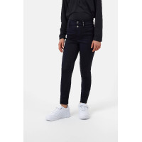 Pantaloni da equitazione Horze a fondo integrale Young Rider Evelyn Blu marino scuro