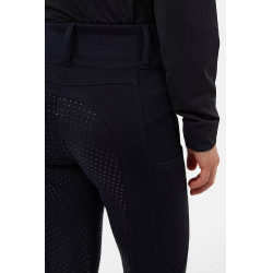 Pantaloni da equitazione Horze a fondo integrale Young Rider Evelyn Blu marino scuro