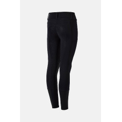 Pantaloni da equitazione Horze a fondo integrale Young Rider Evelyn Blu marino scuro