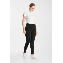 Pantaloni da equitazione da donna Horze Chara full grip Nero