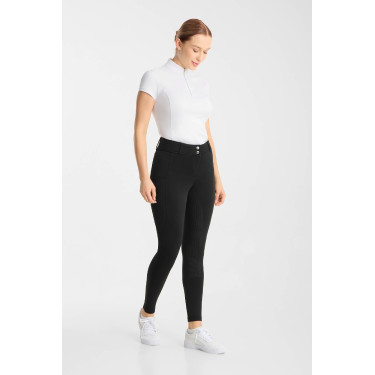Pantaloni da equitazione da donna Horze Chara full grip Nero