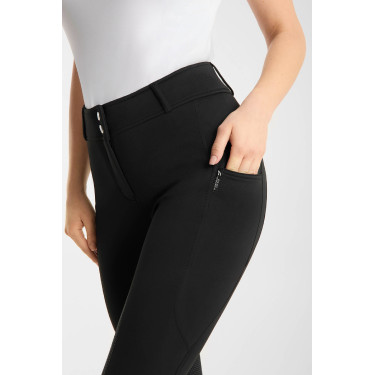 Pantaloni da equitazione da donna Horze Chara full grip Nero