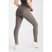 Pantaloni da equitazione da donna Horze Chara full grip Legno flottante Grigio Pantaloni da equitazione da donna Horze Chara full grip Legno flottante Grigio