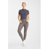 Pantaloni da equitazione da donna Horze Chara full grip Legno flottante Grigio Pantaloni da equitazione da donna Horze Chara full grip Legno flottante Grigio