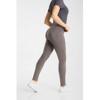 Pantaloni da equitazione da donna Horze Chara full grip Legno flottante Grigio Pantaloni da equitazione da donna Horze Chara full grip Legno flottante Grigio