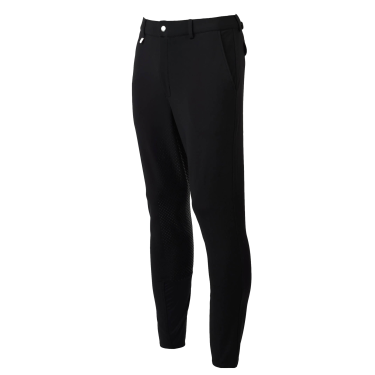 Pantaloni da equitazione Horze Grand Prix Pro da uomo con fondo integrale Nero