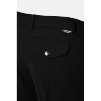 Pantaloni da equitazione Horze Grand Prix Pro da uomo con grip al ginocchio Nero