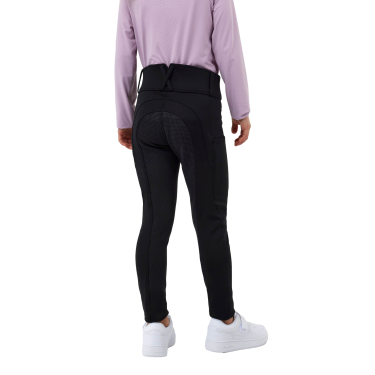 Pantaloni Horze Young Rider Chara full grip Nero