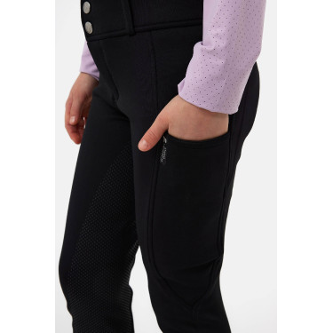 Pantaloni Horze Young Rider Chara full grip Nero