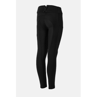 Pantaloni Horze Young Rider Chara full grip Nero