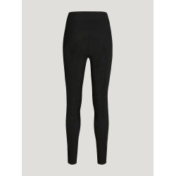 Leggings Tommy Hilfiger Equestrian Elmira da donna full grip con strass Nero