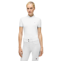 Polo da gara Linsay Tommy Hilfiger Equestrian a maniche corte da donna Bianco ottico