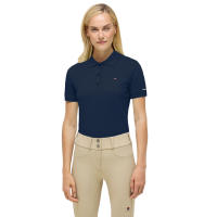 Polo a maniche corte Tommy Hilfiger Equestrian donna Cielo del deserto Blu