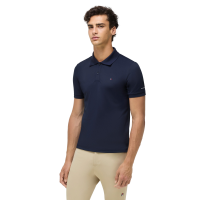 Polo a maniche corte Tommy Hilfiger Equestrian da uomo Cielo del deserto Blu