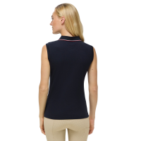 Polo smanicato da donna Cordova Tommy Hilfiger Equestrian Cielo del deserto Blu