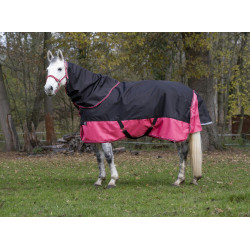 Copricollo Equithème Tyrex 1200 D 0g Nero / lampone