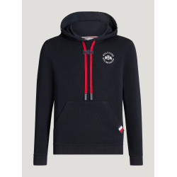 Felpa con cappuccio Laguna Tommy Hilfiger Equestrian Young Rider logo Cielo del deserto Blu