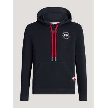 Felpa con cappuccio Laguna Tommy Hilfiger Equestrian Young Rider logo Cielo del deserto Blu Felpa con cappuccio Laguna Tommy Hilfiger Equestrian Young Rider logo Cielo del deserto Blu