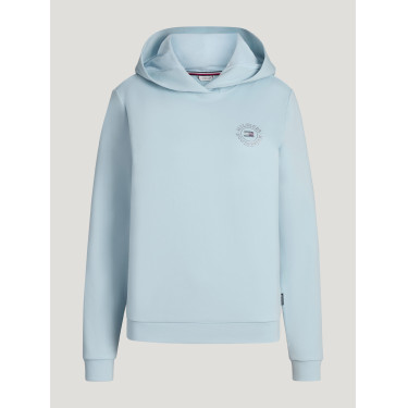 Felpa con cappuccio con strass Hollywood Tommy Hilfiger Equestrian donna Blu dolce