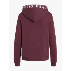 Felpa con cappuccio Tommy Hilfiger Equestrian California donna Rosso