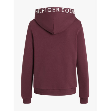 Felpa con cappuccio Tommy Hilfiger Equestrian California donna Rosso