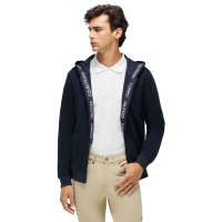 Felpa con cappuccio con zip Tommy Hilfiger Equestrian Ventura da uomo Cielo del deserto Blu