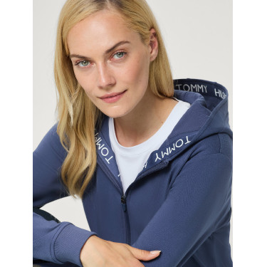 Felpa con cappuccio e zip Beverly Tommy Hilfiger Equestrian donna Indaco délavato Blu Felpa con cappuccio e zip Beverly Tommy Hilfiger Equestrian donna Indaco délavato Blu