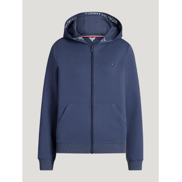 Felpa con cappuccio e zip Beverly Tommy Hilfiger Equestrian donna Indaco délavato Blu Felpa con cappuccio e zip Beverly Tommy Hilfiger Equestrian donna Indaco délavato Blu