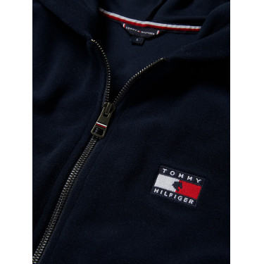 Felpa con cappuccio con zip Tommy Hilfiger Equestrian donna Whitney Cielo del deserto Blu Felpa con cappuccio con zip Tommy Hilfiger Equestrian donna Whitney Cielo del deserto Blu