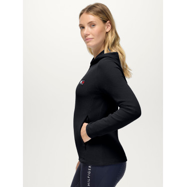 Felpa con cappuccio con zip Tommy Hilfiger Equestrian donna Whitney Cielo del deserto Blu Felpa con cappuccio con zip Tommy Hilfiger Equestrian donna Whitney Cielo del deserto Blu
