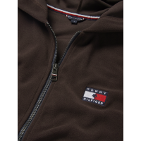 Felpa con cappuccio con zip Tommy Hilfiger Equestrian donna Whitney Brookwood Marrone