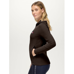 Felpa con cappuccio con zip Tommy Hilfiger Equestrian donna Whitney Brookwood Marrone Felpa con cappuccio con zip Tommy Hilfiger Equestrian donna Whitney Brookwood Marrone