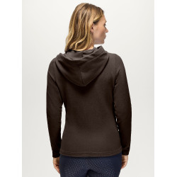 Felpa con cappuccio con zip Tommy Hilfiger Equestrian donna Whitney Brookwood Marrone Felpa con cappuccio con zip Tommy Hilfiger Equestrian donna Whitney Brookwood Marrone