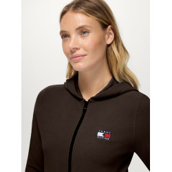 Felpa con cappuccio con zip Tommy Hilfiger Equestrian donna Whitney Brookwood Marrone Felpa con cappuccio con zip Tommy Hilfiger Equestrian donna Whitney Brookwood Marrone