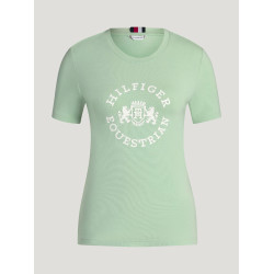 T-shirt a maniche corte Pasadena Tommy Hilfiger Equestrian donna Menta belair Verde