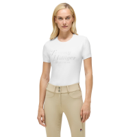 T-shirt a maniche corte con strass Tommy Hilfiger Equestrian Malibu donna Bianco ottico T-shirt a maniche corte con strass Tommy Hilfiger Equestrian Malibu donna Bianco ottico
