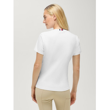 T-shirt a maniche corte con strass Tommy Hilfiger Equestrian Malibu donna Bianco ottico T-shirt a maniche corte con strass Tommy Hilfiger Equestrian Malibu donna Bianco ottico