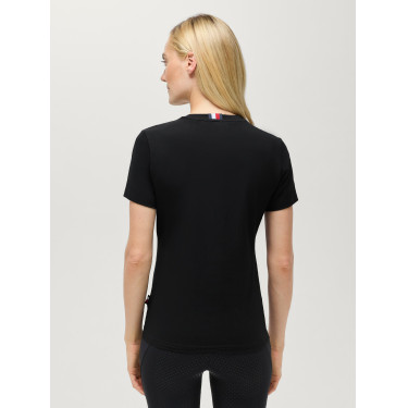 T-shirt a maniche corte con strass Tommy Hilfiger Equestrian Malibu donna Nero T-shirt a maniche corte con strass Tommy Hilfiger Equestrian Malibu donna Nero