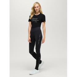 T-shirt a maniche corte con strass Tommy Hilfiger Equestrian Malibu donna Nero T-shirt a maniche corte con strass Tommy Hilfiger Equestrian Malibu donna Nero