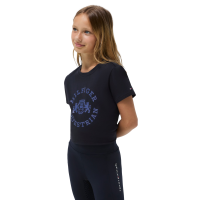 T-shirt a maniche corte Tommy Hilfiger Equestrian Pasadena Young Rider Cielo del deserto Blu