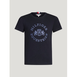 T-shirt a maniche corte Tommy Hilfiger Equestrian Pasadena Young Rider Cielo del deserto Blu