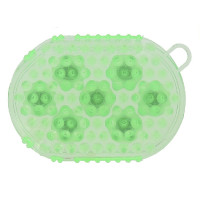 Guanto doppia faccia per strigliare e massaggiare Verde