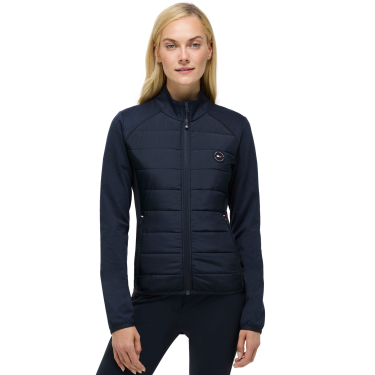 Giacca ibrida da donna Tommy Hilfiger Equestrian Napa Cielo del deserto Blu